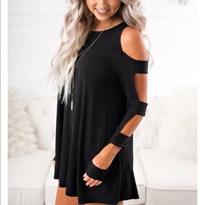 Black long sleeve with cut outs!